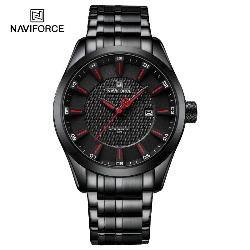 Montre Homme Quartz Calendrier Noir 8032BR