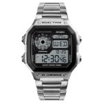 Montre Homme Quartz Numérique Argent 1335SI