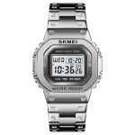 Montre Homme Quartz Numérique Argent 1456SI