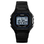 Montre Homme Quartz Numérique Noir 1496BKWT