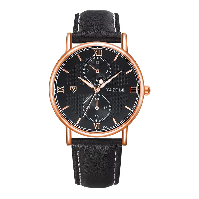 Montre Homme Quartz Noir 355BLBL